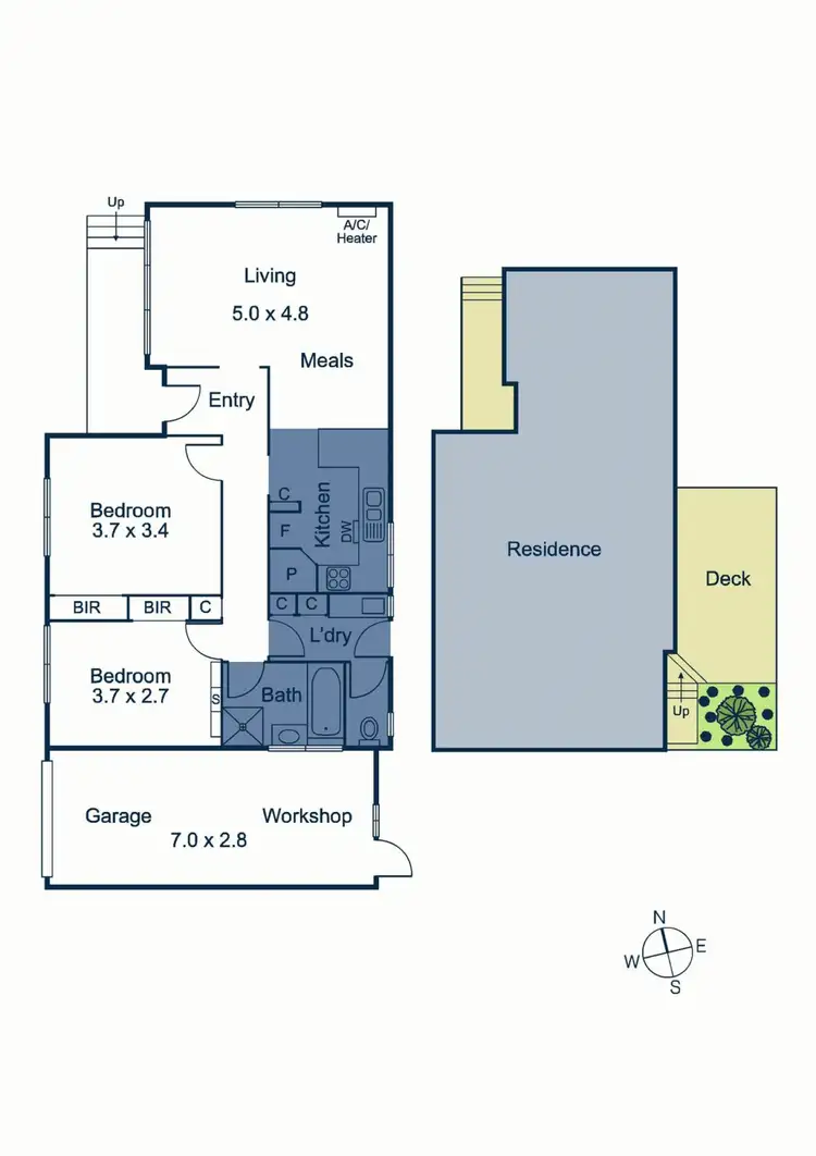 Floorplan of Homely unit listing, 1/5 Renown Street, Burwood VIC 3125