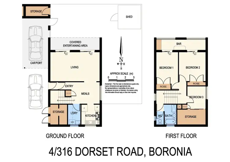 Floorplan of Homely unit listing, 4/316 Dorset Road, Boronia VIC 3155