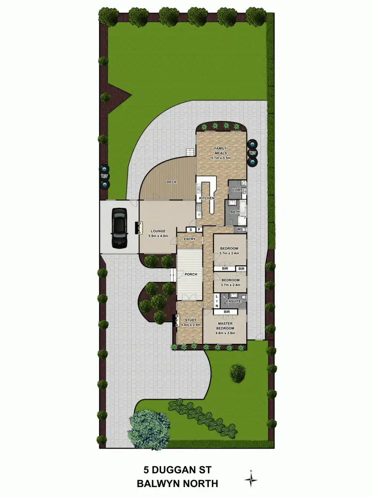 Floorplan of Homely house listing, 5 Duggan Street, Balwyn North VIC 3104