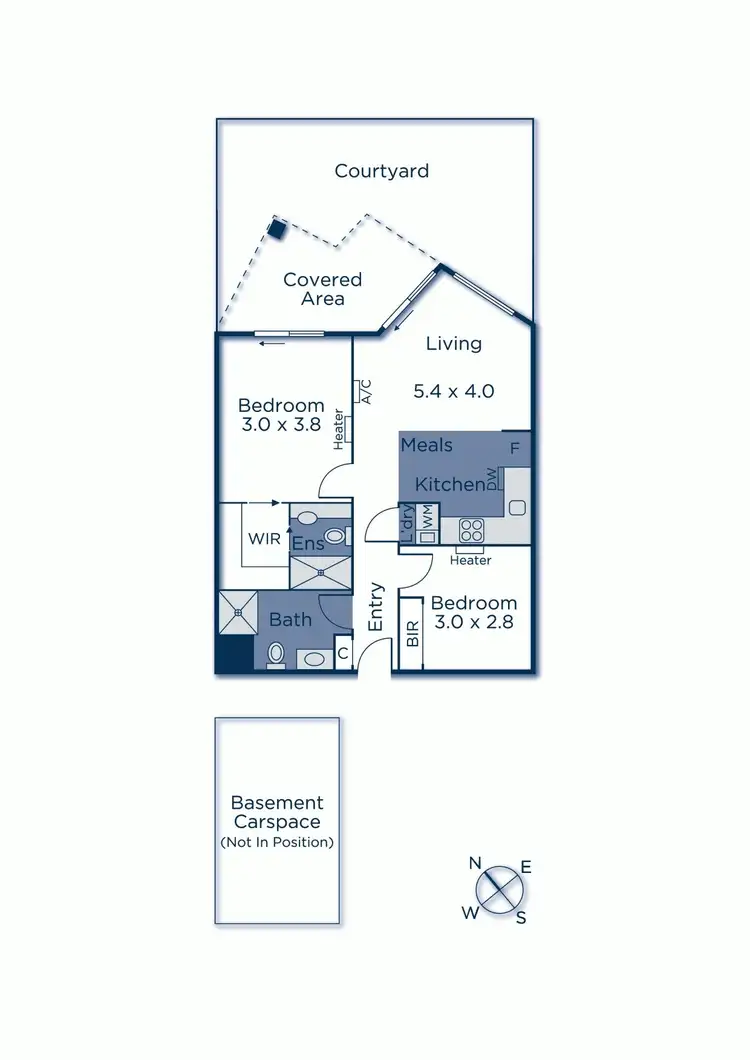 Floorplan of Homely apartment listing, G03/77 Nott Street, Port Melbourne VIC 3207