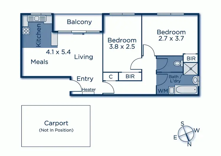 Floorplan of Homely unit listing, 13/23-25 Albion Road, Box Hill VIC 3128