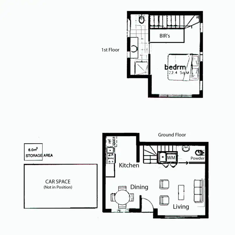Floorplan of Homely unit listing, 1/43 Rosstown Road, Carnegie VIC 3163