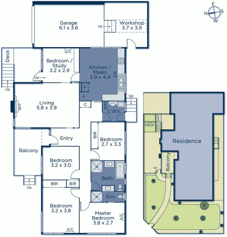 Floorplan of Homely house listing, 53 Morrie Crescent, Blackburn North VIC 3130
