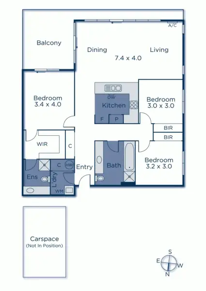 Floorplan of Homely townhouse listing, 1/1 Conservatory Drive, Burwood VIC 3125