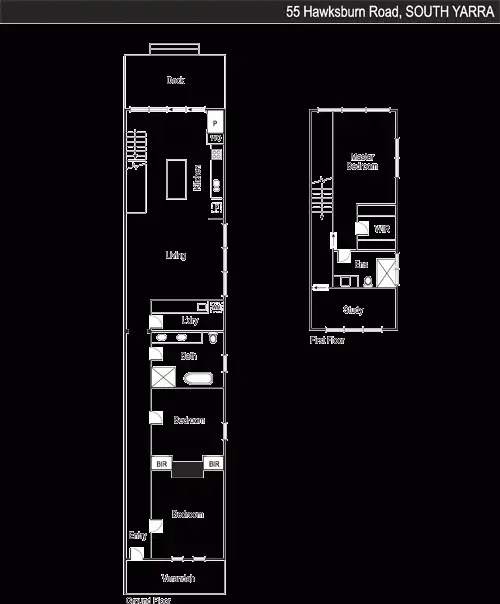 Floorplan of Homely house listing, 55 Hawksburn Road, South Yarra VIC 3141