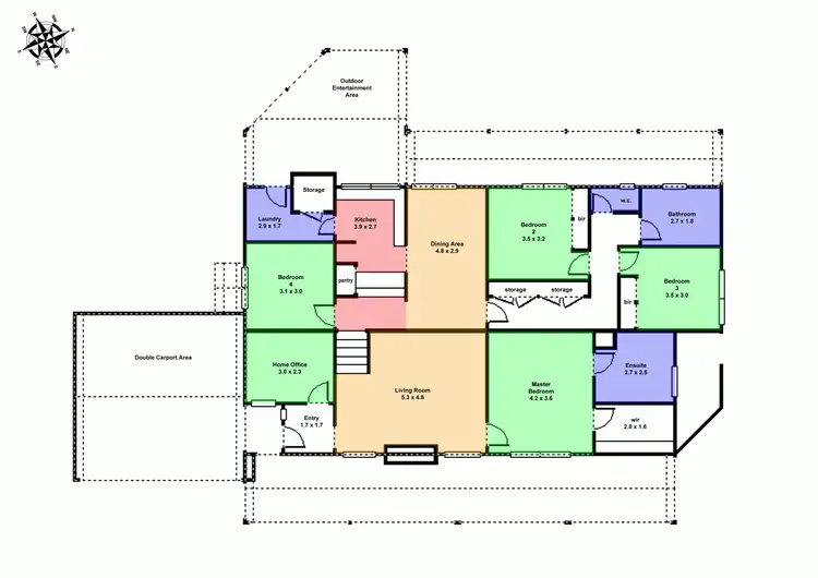 Floorplan of Homely house listing, 6 Pindari Drive, Mount Clear VIC 3350