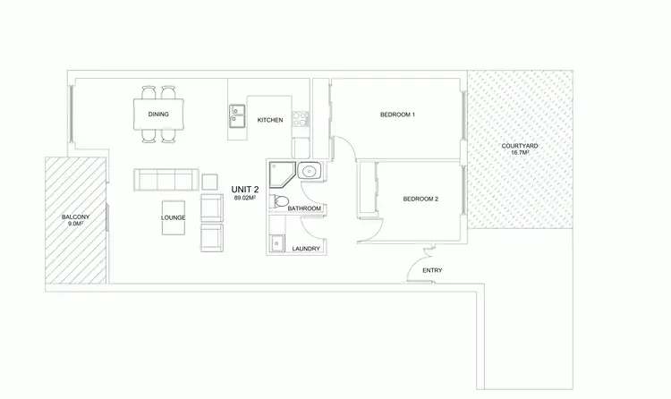 Floorplan of Homely apartment listing, 2/4 Floriston Road, Boronia VIC 3155