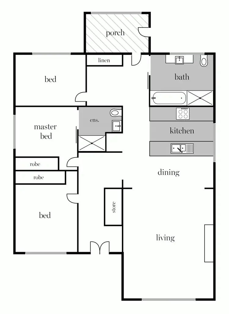 Floorplan of Homely house listing, 12 Park Street, Wendouree VIC 3355