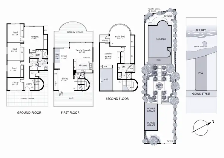 Floorplan of Homely house listing, 26A & 28 Gould Street, Frankston VIC 3199