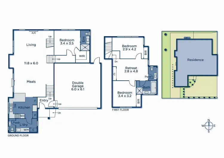 Floorplan of Homely townhouse listing, 3/28 Heatherdale Road, Mitcham VIC 3132