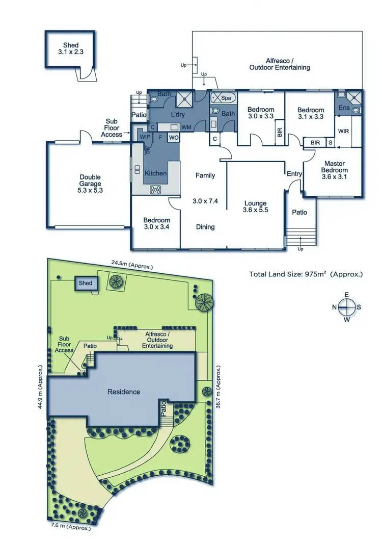 Floorplan of Homely house listing, 5 Fawcett Street, Mitcham VIC 3132
