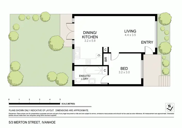 Floorplan of Homely unit listing, 5/3 Merton Street, Ivanhoe VIC 3079