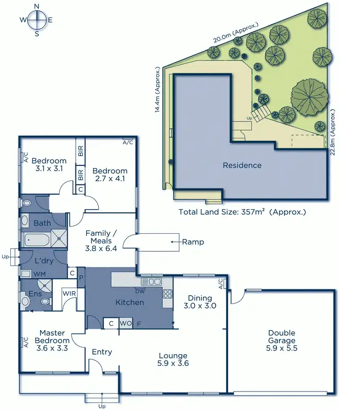 Floorplan of Homely unit listing, 1/9 Ferguson Street, Mitcham VIC 3132