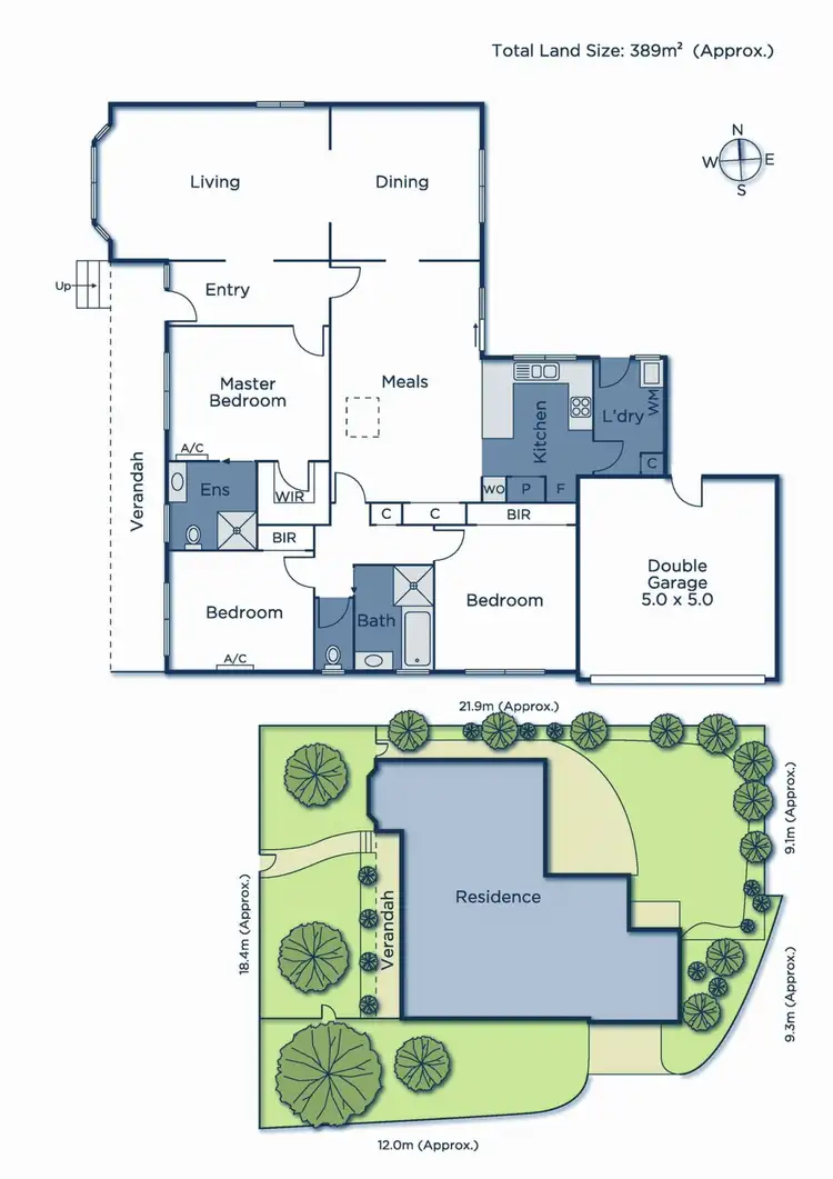 Floorplan of Homely unit listing, 1/43-45 Shady Grove, Nunawading VIC 3131