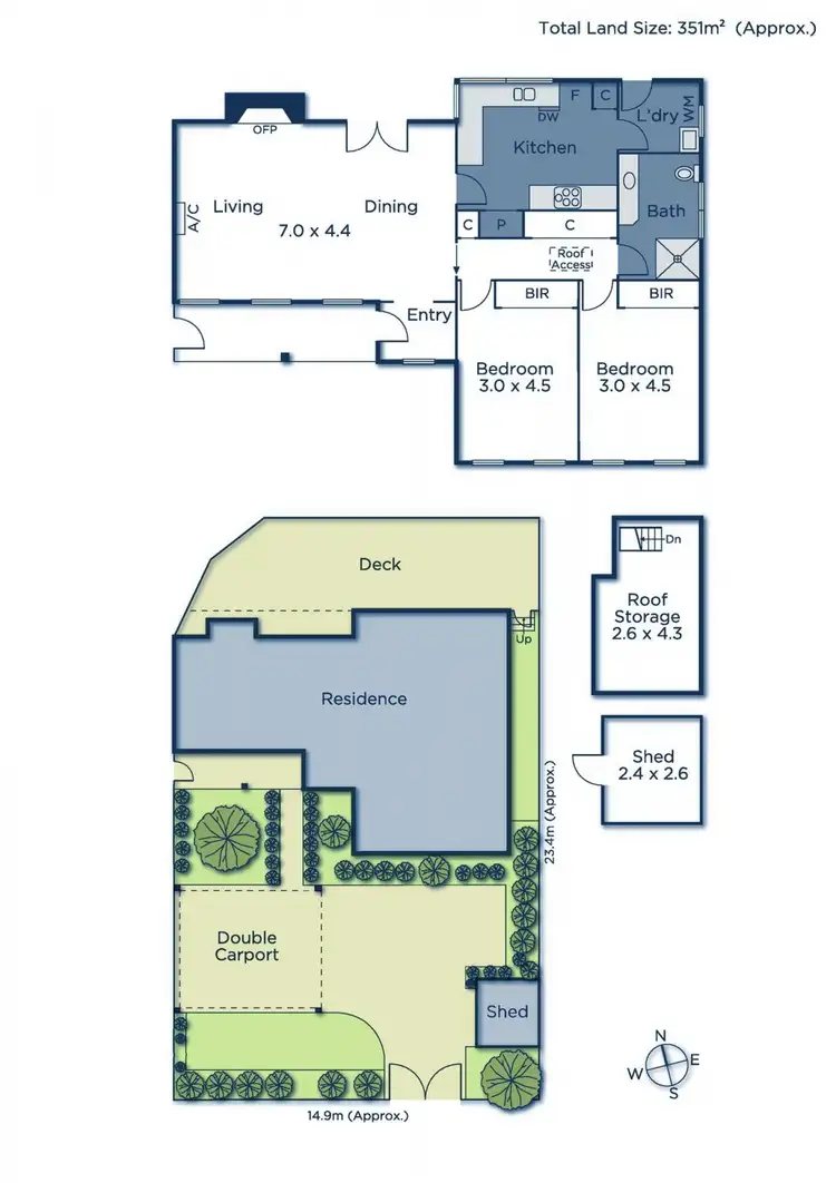 Floorplan of Homely unit listing, 21 Wimmera Street, Box Hill North VIC 3129