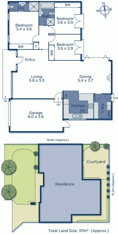 Floorplan of Homely unit listing, 17 Loreen Street, Oakleigh South VIC 3167