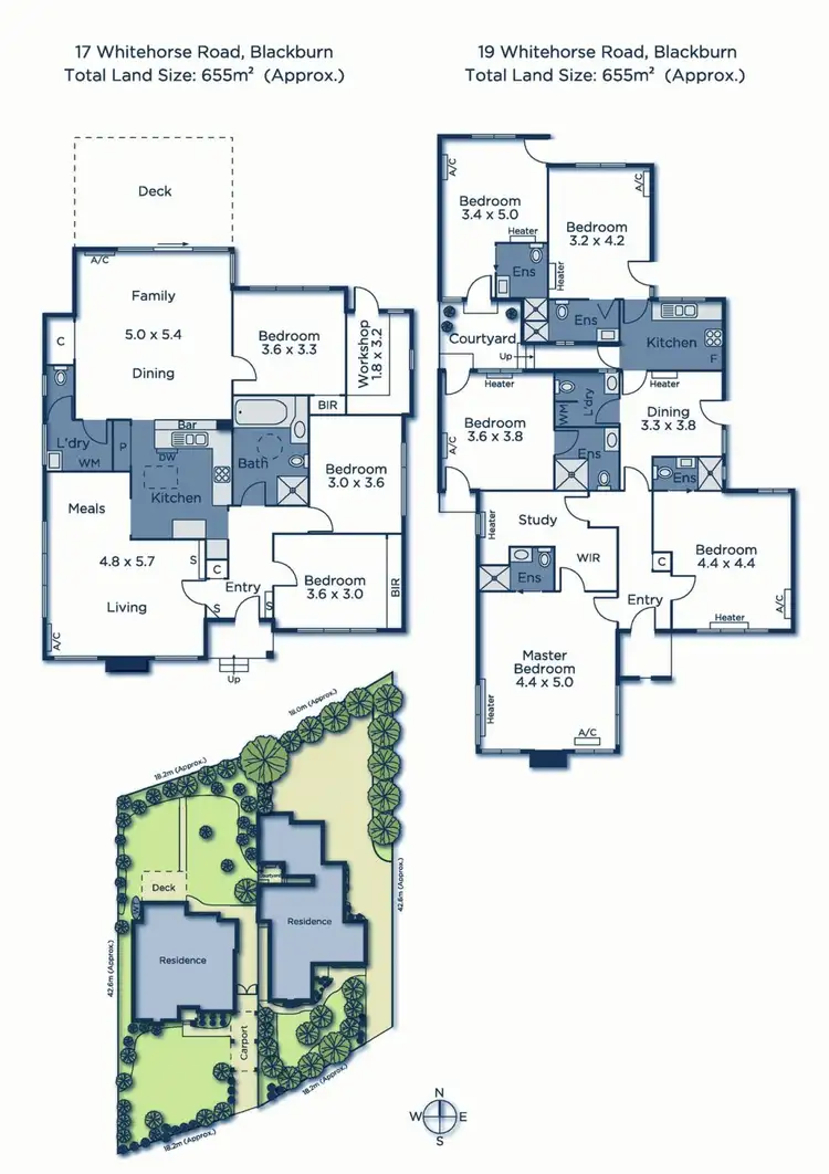 Floorplan of Homely house listing, 17-19 Whitehorse Road, Blackburn VIC 3130