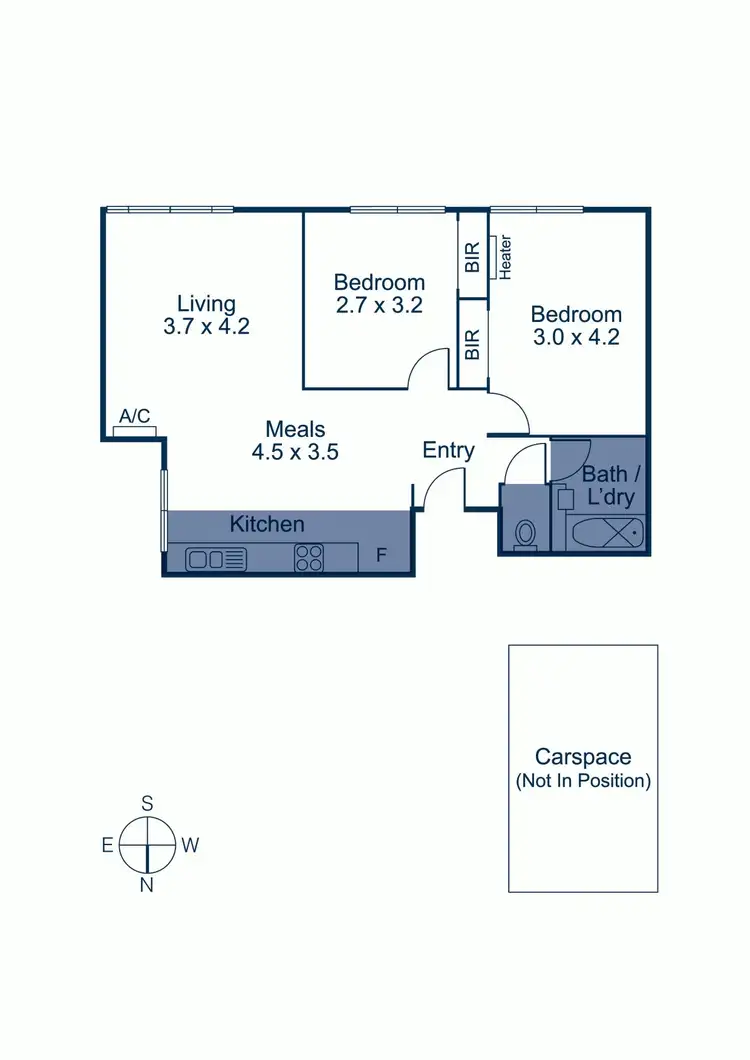 Floorplan of Homely apartment listing, 6/202 The Avenue, Parkville VIC 3052