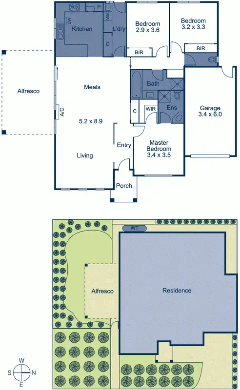 Floorplan of Homely unit listing, 1A Avon Avenue, Mitcham VIC 3132