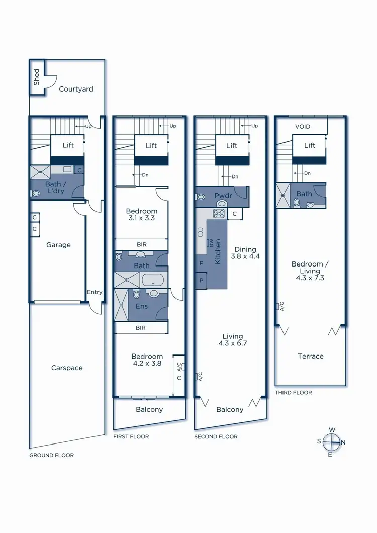 Floorplan of Homely townhouse listing, 11A Thomas Place, Prahran VIC 3181