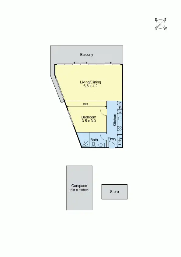 Floorplan of Homely unit listing, 614/4-14 Burke Avenue, Hawthorn East VIC 3123