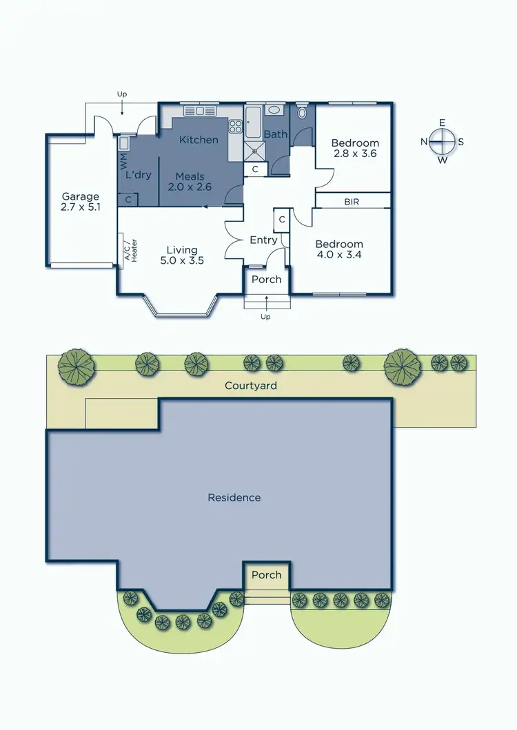 Floorplan of Homely unit listing, 2/954 Toorak Road, Camberwell VIC 3124