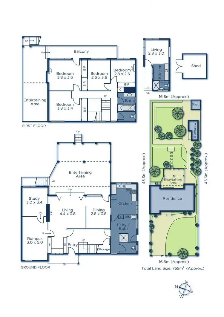 Floorplan of Homely house listing, 417 Mitcham Road, Mitcham VIC 3132