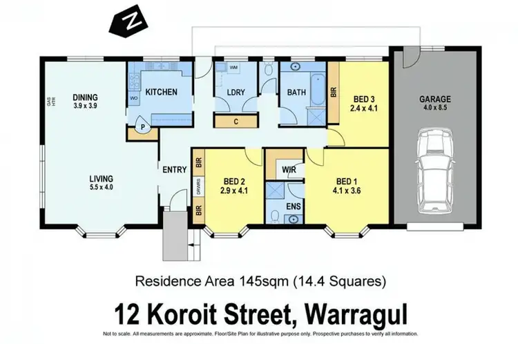 Floorplan of Homely house listing, 12 Koroit Street, Warragul VIC 3820