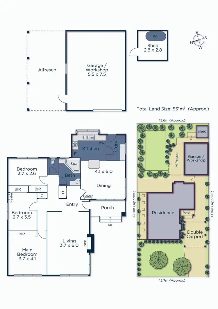 Floorplan of Homely house listing, 7 Paulette Court, Blackburn South VIC 3130