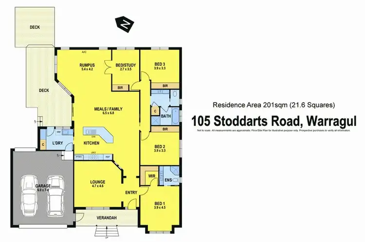 Floorplan of Homely house listing, 105 Stoddarts Road, Warragul VIC 3820