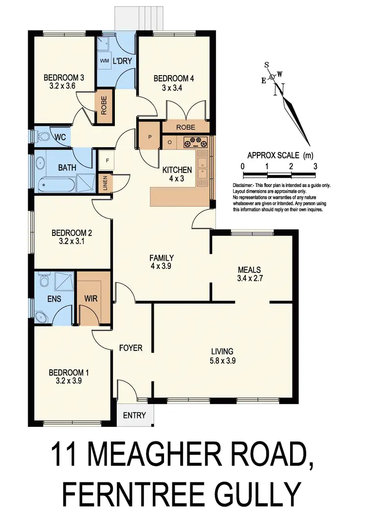 Floorplan of Homely house listing, 11 Meagher Road, Ferntree Gully VIC 3156