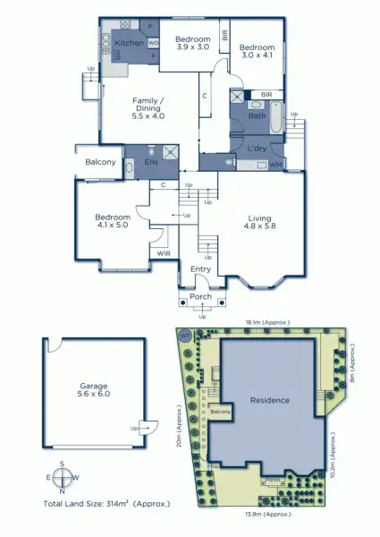 Floorplan of Homely townhouse listing, 2 Garrisson Grove, Wantirna VIC 3152