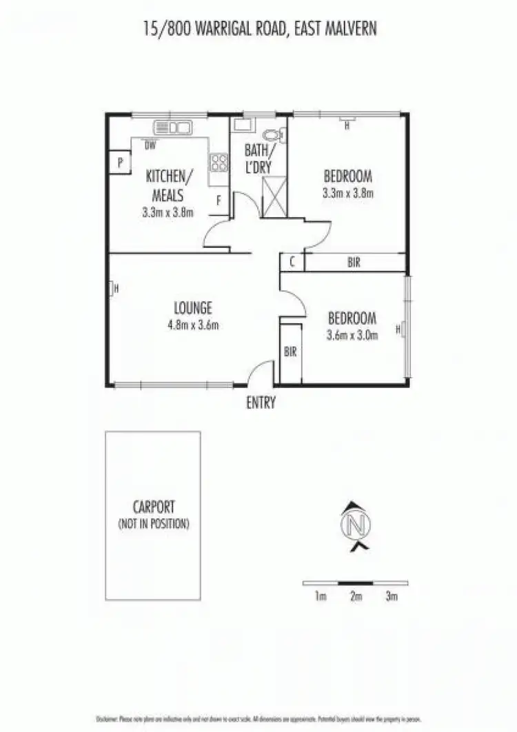 Floorplan of Homely apartment listing, 15/800 Warrigal Road, Malvern East VIC 3145