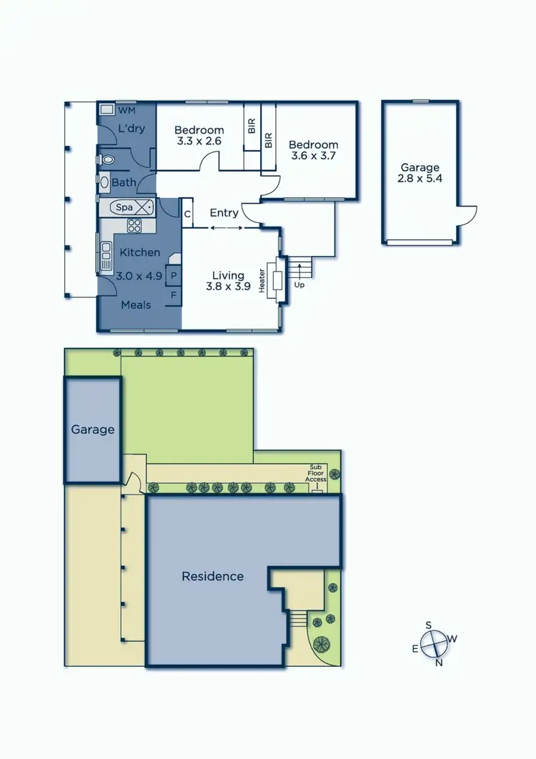 Floorplan of Homely unit listing, 3/12 Somers Street, Burwood VIC 3125