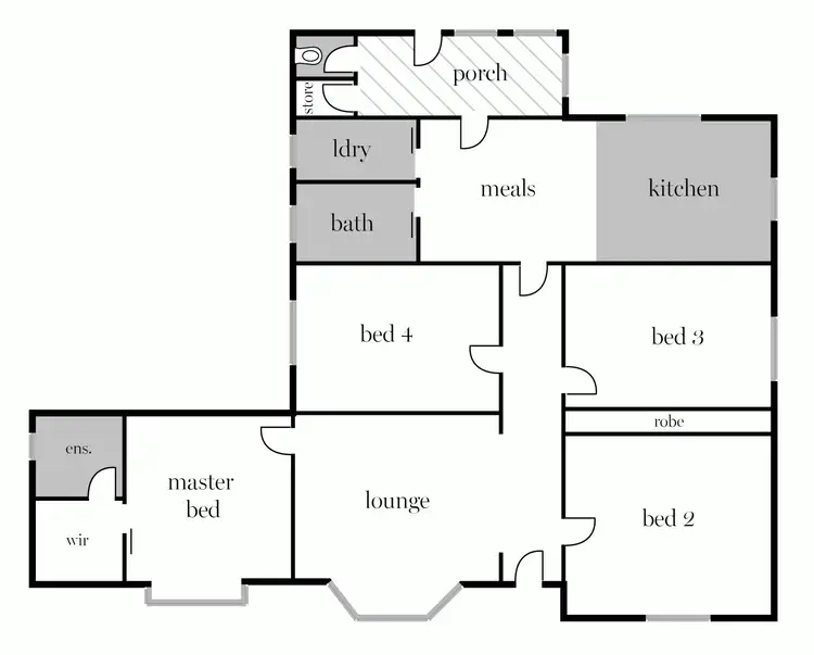 Floorplan of Homely house listing, 23 Raglan Street, Miners Rest VIC 3352