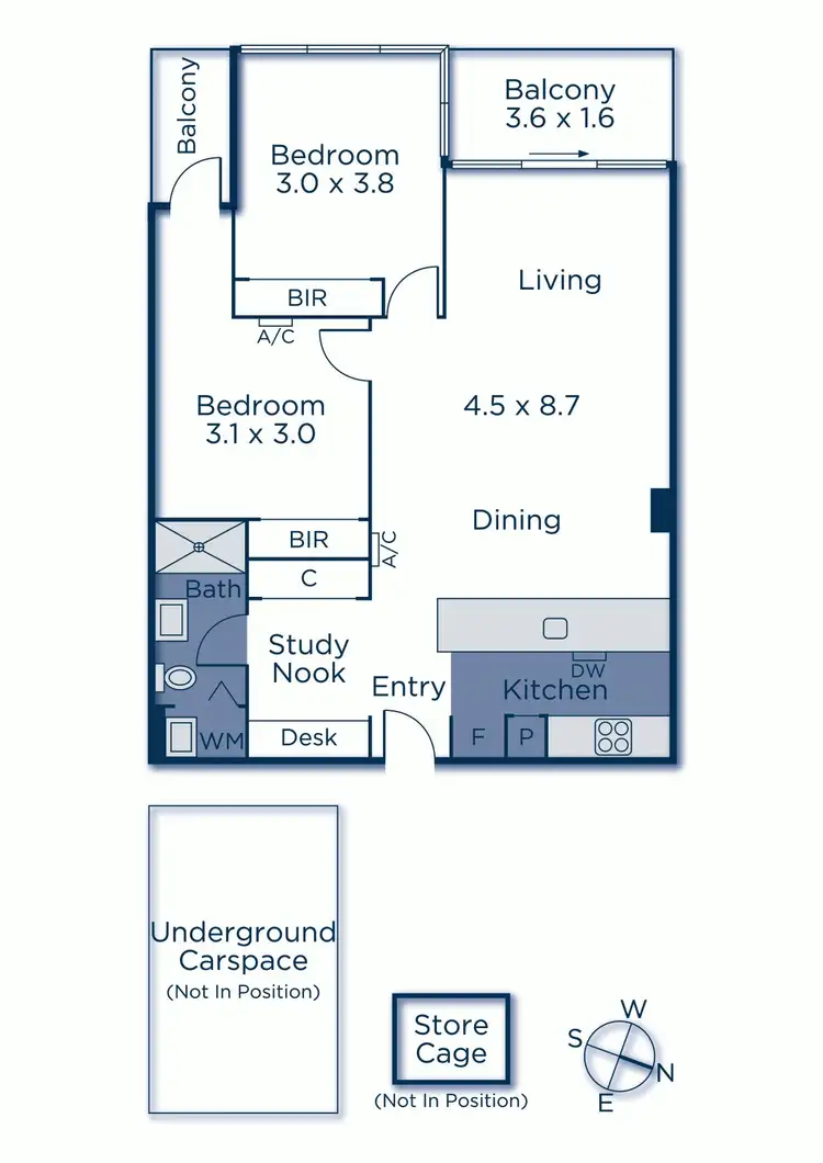Floorplan of Homely apartment listing, 204/770B Toorak Road, Glen Iris VIC 3146