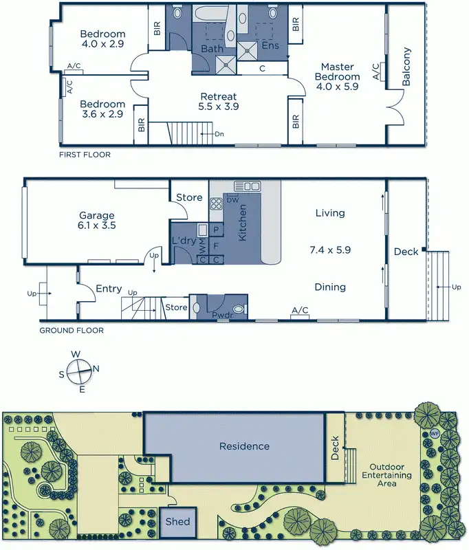 Floorplan of Homely townhouse listing, 4/1 Scarlet Oak Court, Blackburn South VIC 3130