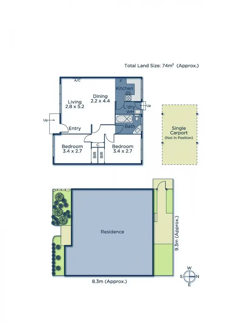 Floorplan of Homely unit listing, 8/513 Mitcham Road, Vermont VIC 3133