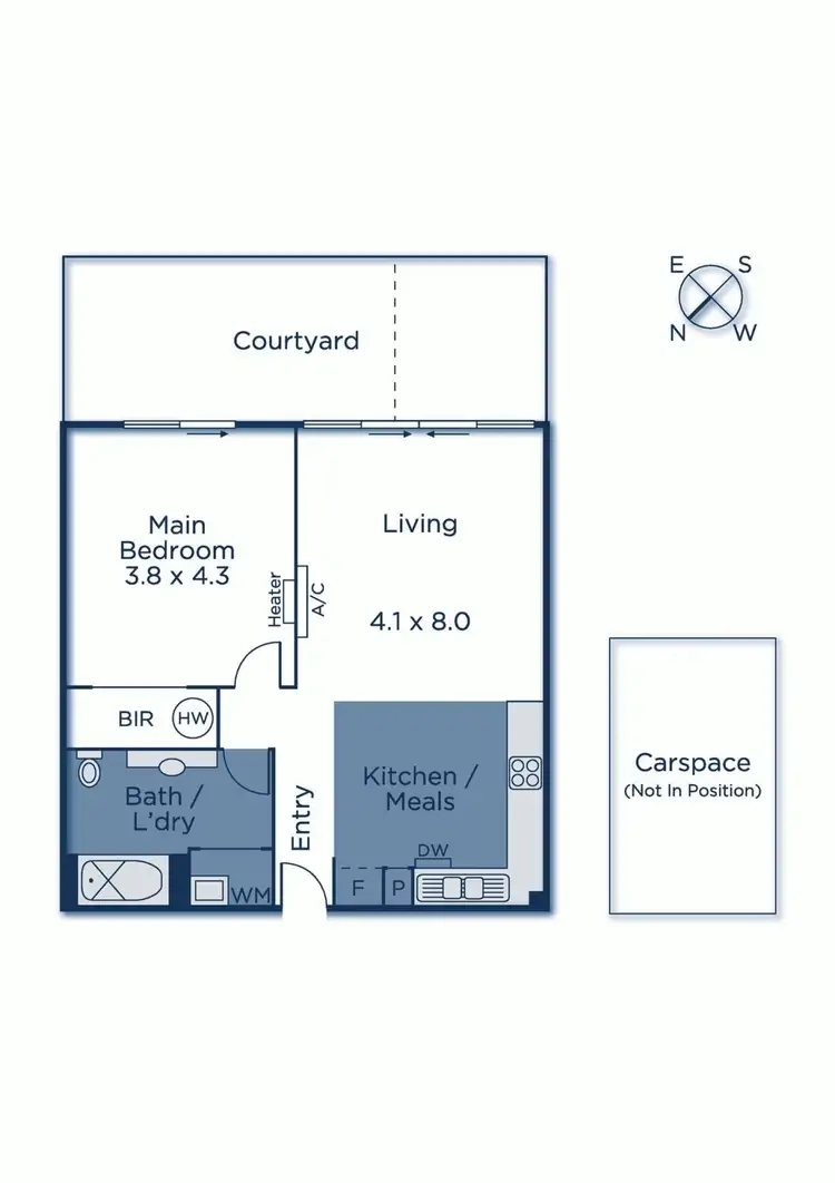 Floorplan of Homely apartment listing, 6/1554 Dandenong Road, Huntingdale VIC 3166