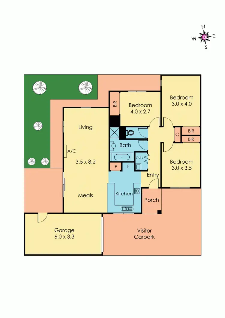 Floorplan of Homely unit listing, 2/12 Williams Road, Laverton VIC 3028