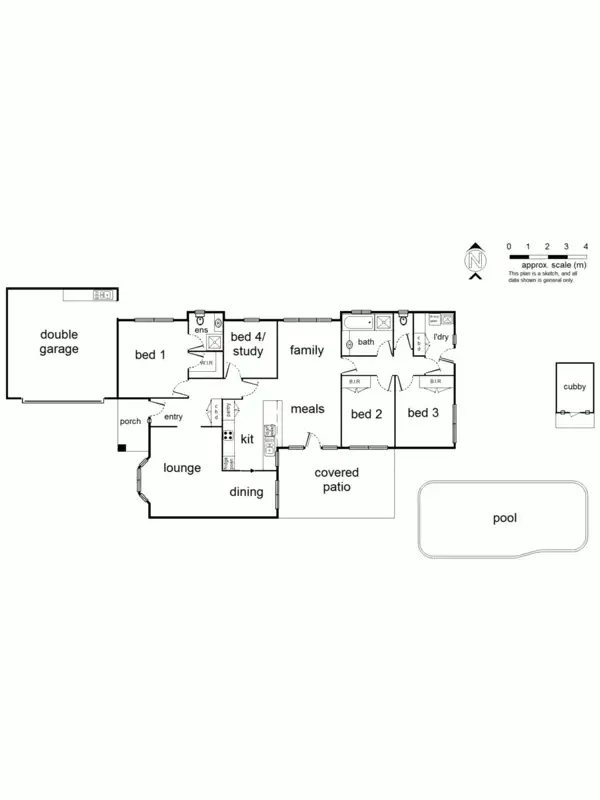 Floorplan of Homely house listing, 16 Lakeside Crescent, Croydon Hills VIC 3136