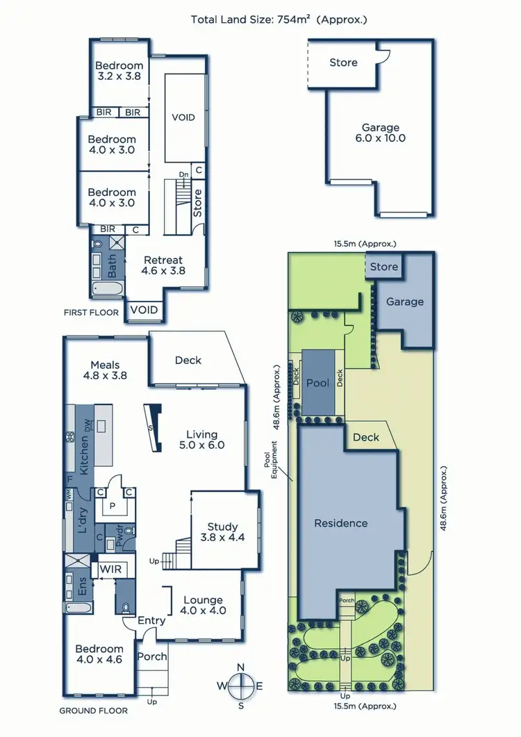 Floorplan of Homely house listing, 9 Garden Avenue, Mitcham VIC 3132
