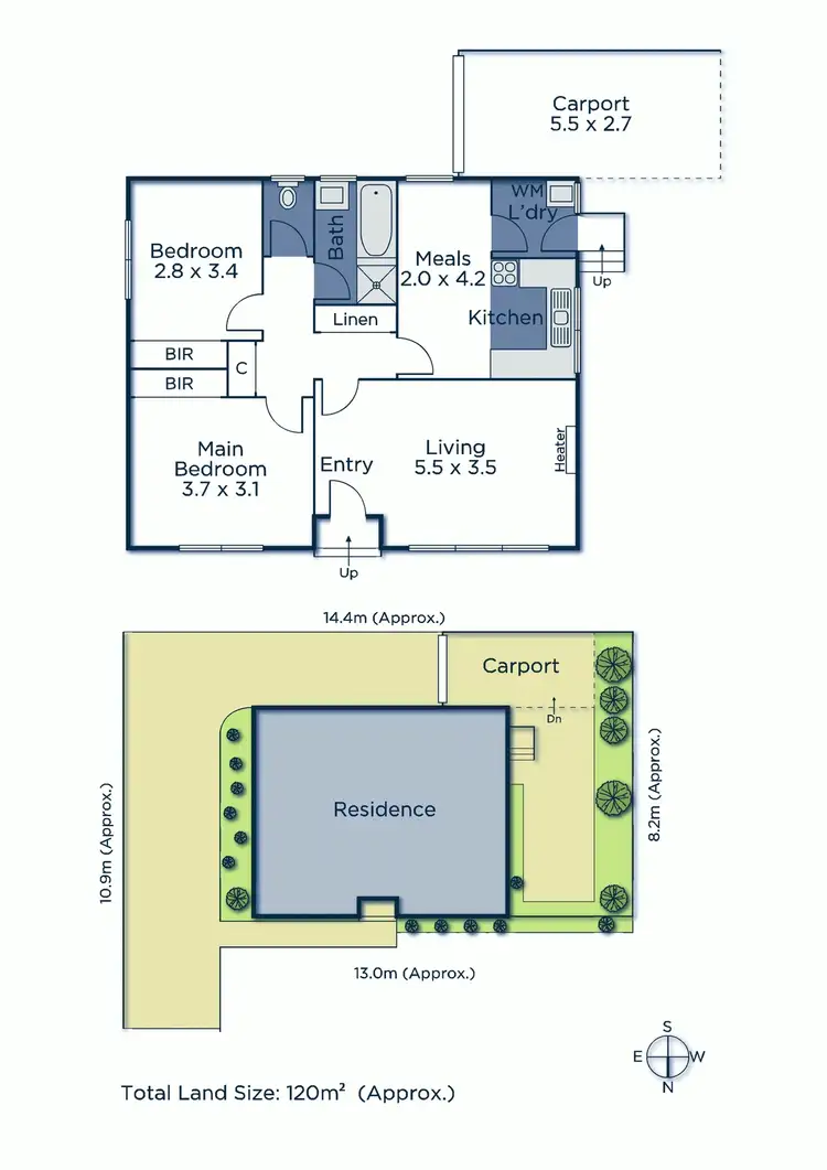 Floorplan of Homely unit listing, 1/50 Brunswick Road, Mitcham VIC 3132