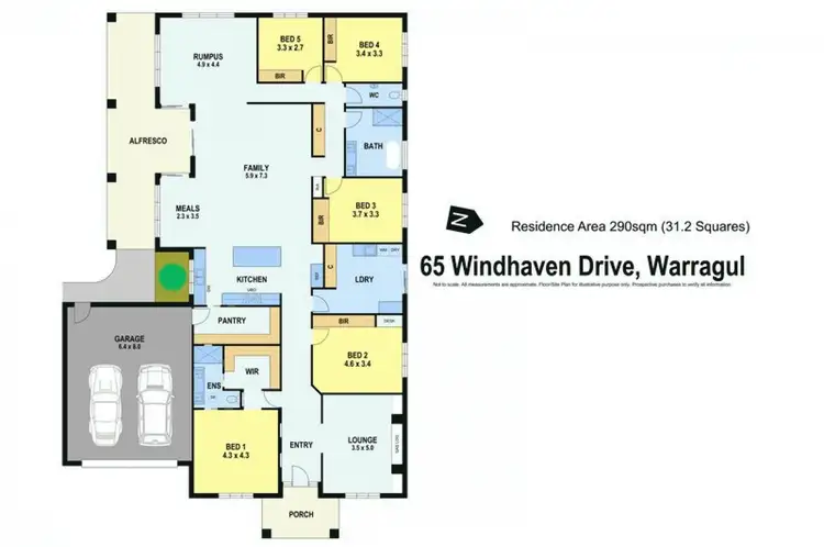 Floorplan of Homely house listing, 65 Windhaven Drive, Warragul VIC 3820