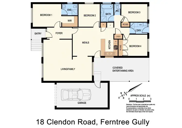 Floorplan of Homely house listing, 18 Clendon Road, Ferntree Gully VIC 3156