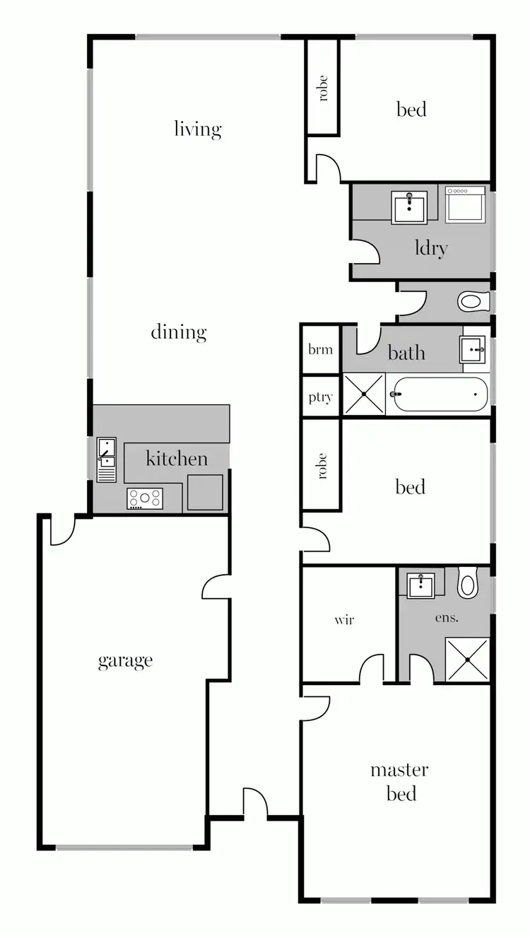 Floorplan of Homely townhouse listing, 104b Johns Street, Ballarat East VIC 3350