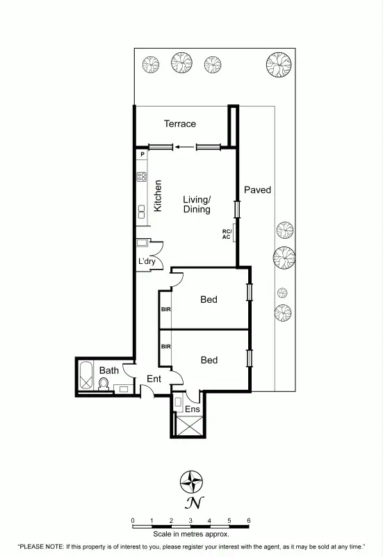 Floorplan of Homely apartment listing, 6/22 Warleigh Grove, Brighton VIC 3186
