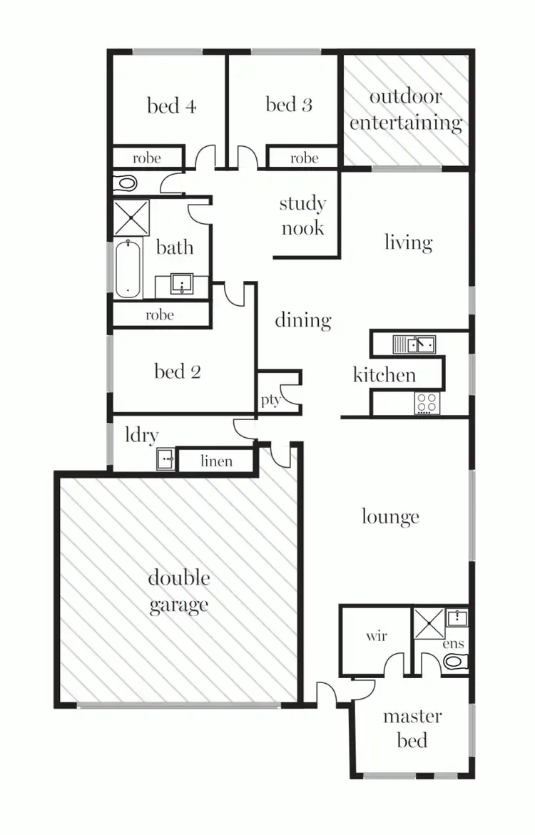 Floorplan of Homely house listing, 11 Holgate Road, Lucas VIC 3350
