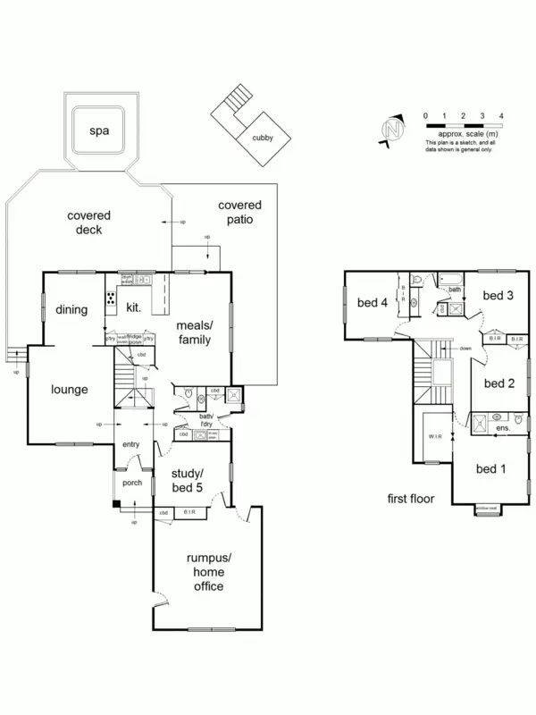 Floorplan of Homely house listing, 32 Wellington Park Drive, Warranwood VIC 3134