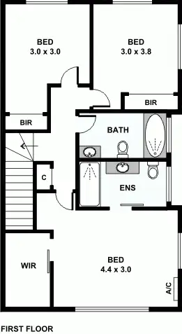 Floorplan of Homely townhouse listing, 29 PARK Avenue, West Footscray VIC 3012